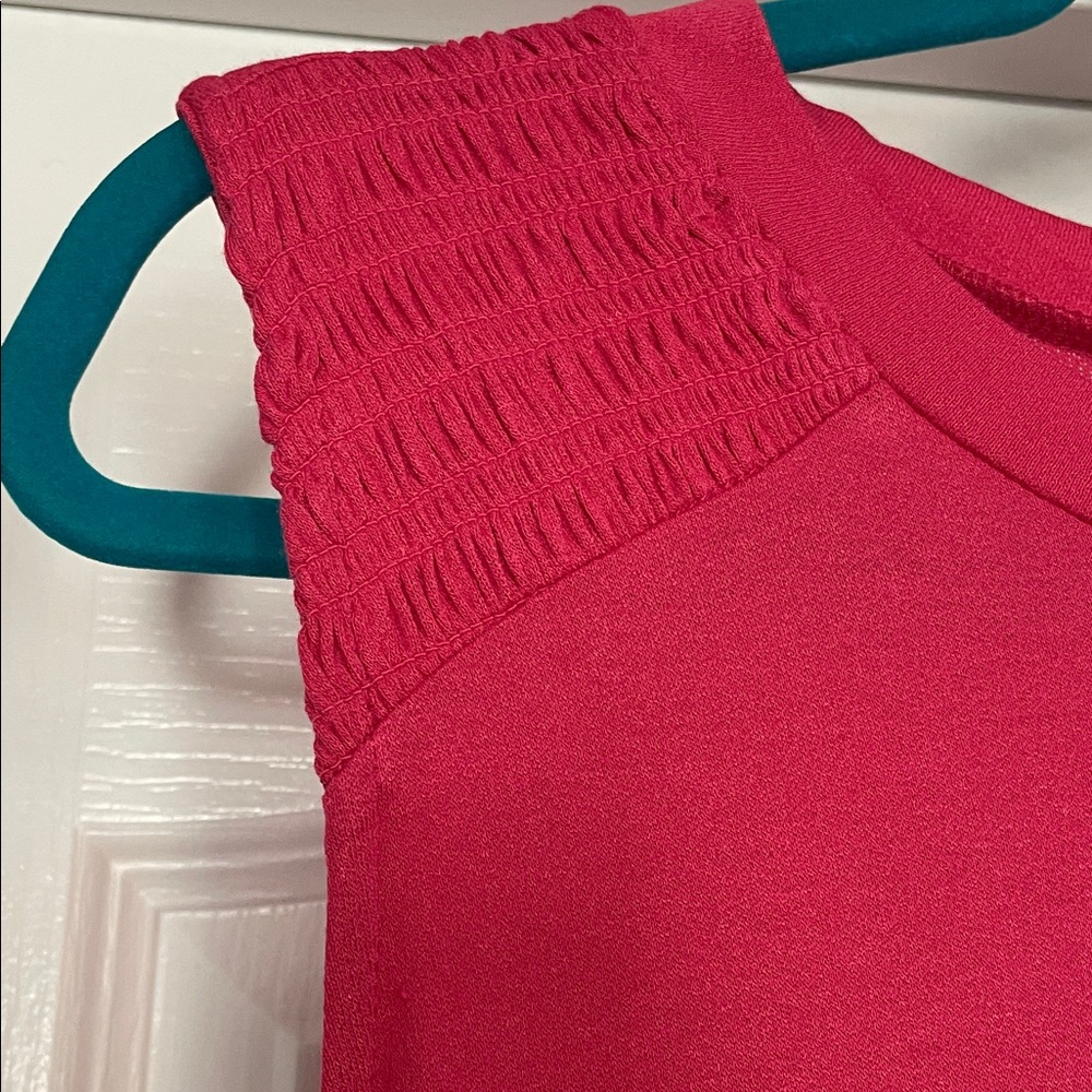 Lane Bryant Bold Pink Sleeveless Top - Picture 3 of 5